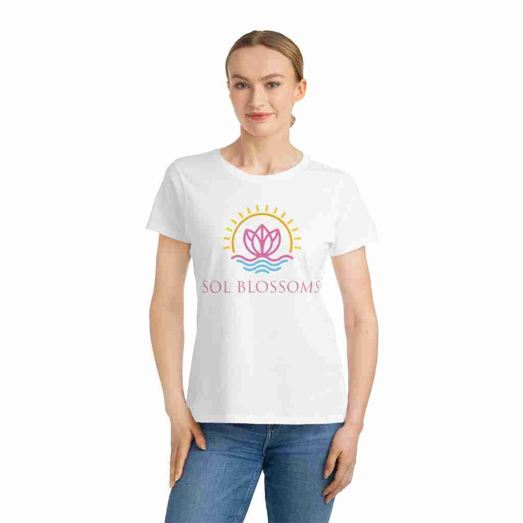 Women's Organic Cotton Essential T-Shirt in Soft Pink Marl